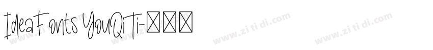 IdeaFonts YouQiTi字体转换